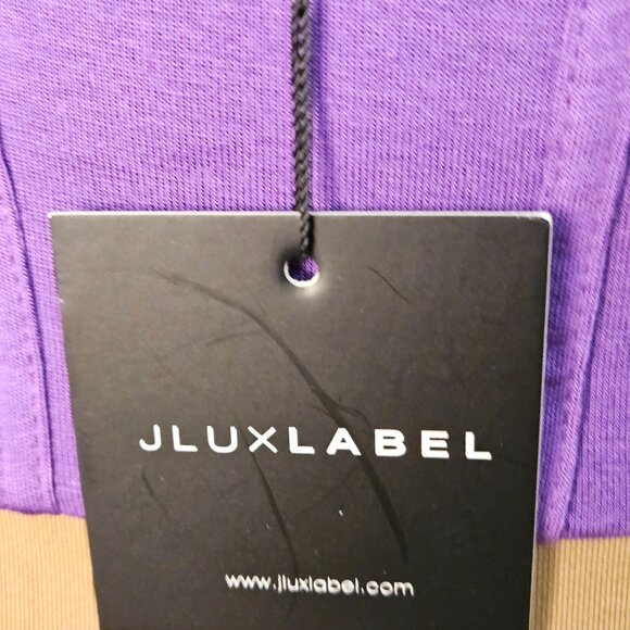 Woman's JLuxlabel NWT boho-chic purple/violet open knit 2 piece bathing suit S-M - Picture 5 of 13